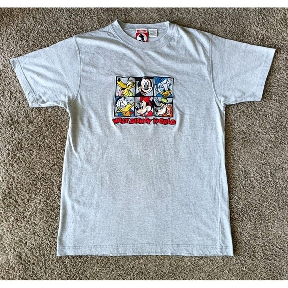 Mickey Inc Other - Vintage Walt Disney World T-Shirt Men's Medium Gray Short Sleeve Embroidered